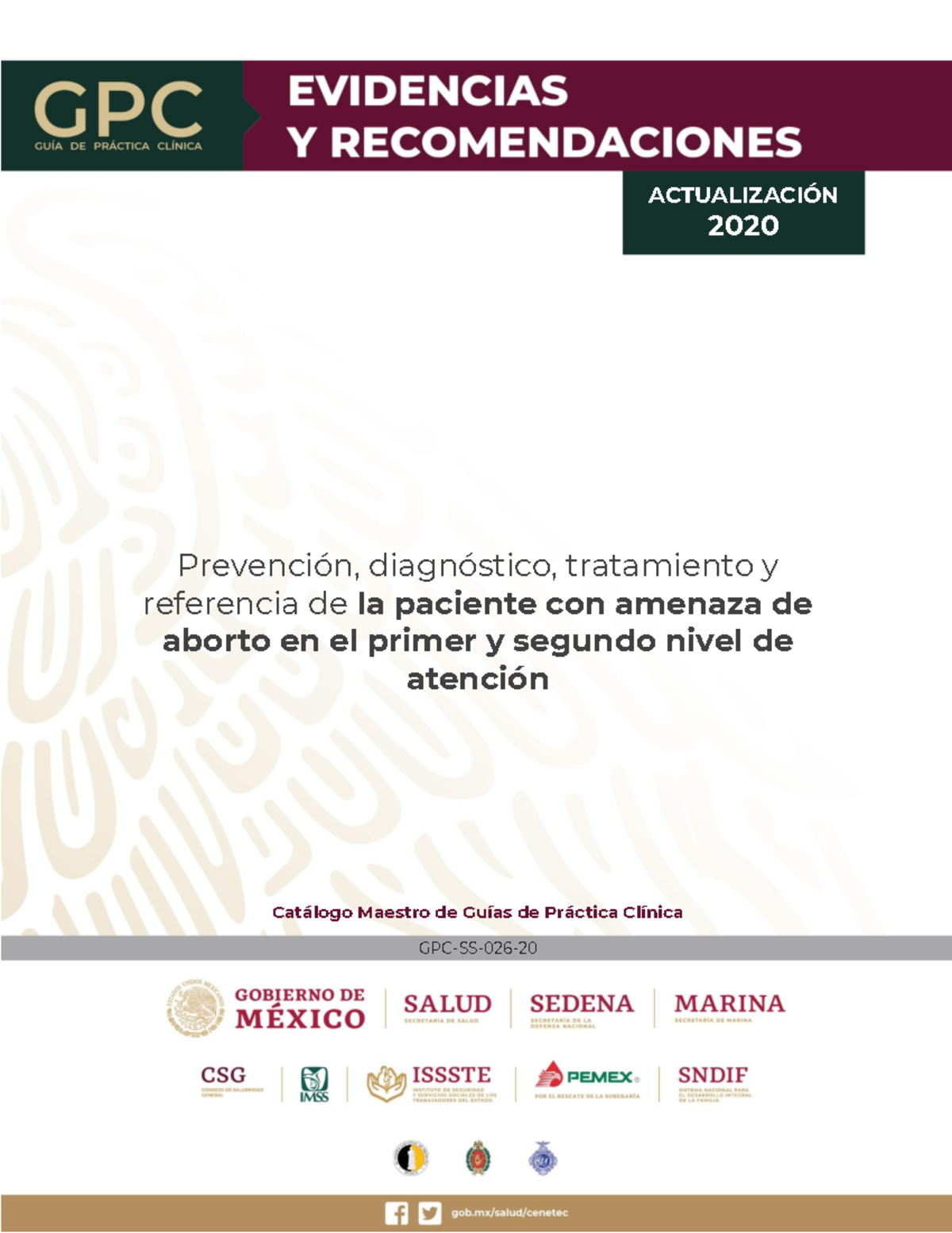 ER (20) - GUIAS DE PRACTICA - Prevención, diagnóstico, tratamiento y ...