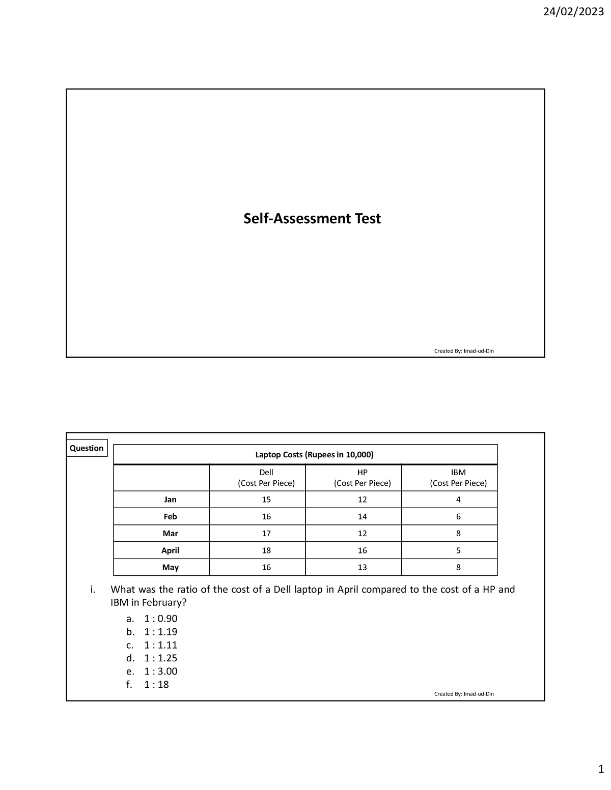 01 Self Assessment Test Self Assessment Test Created By Imad Ud Din   Thumb 1200 1553 