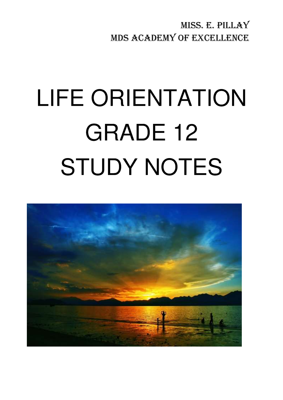 LIFE Orientation Grade 12 Guide FOR Learners IN Preparation - MDS ...