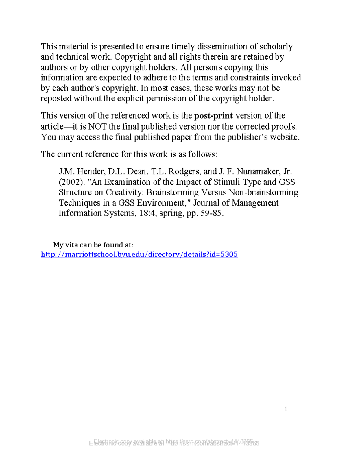 SSRN-id1413365 - Asdasdasdasdasd - Electronic Copy Available At: Ssrn ...