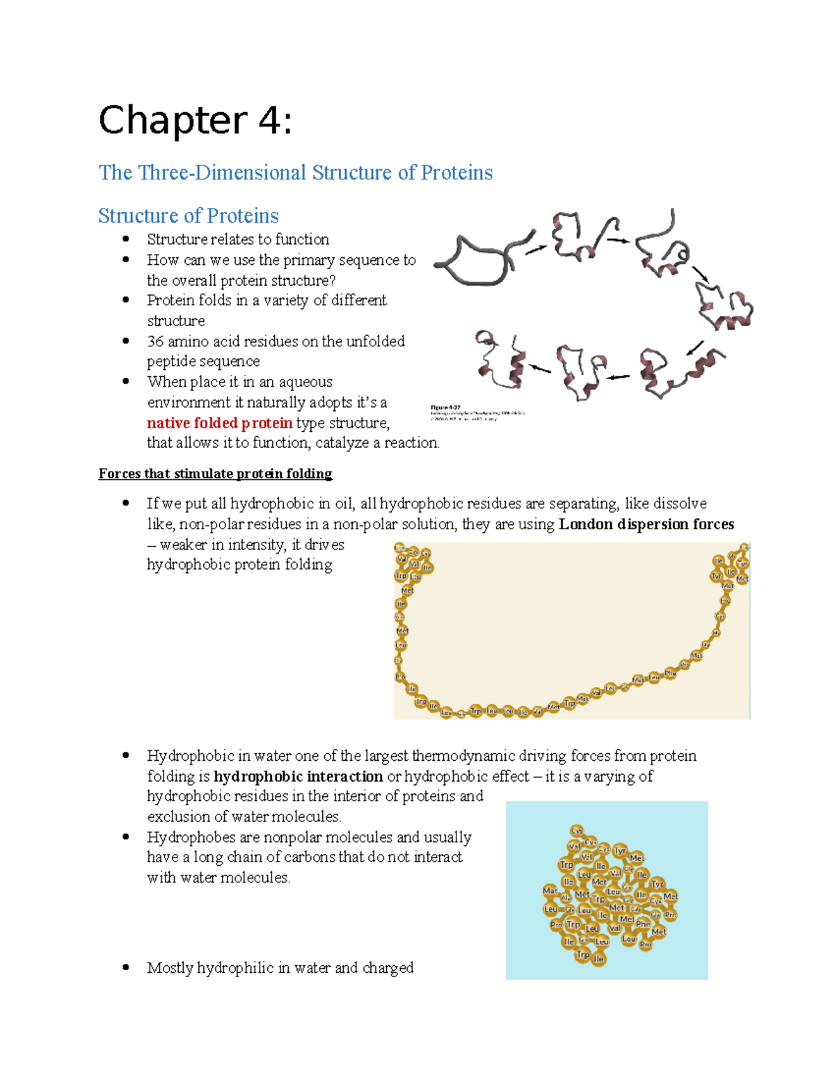 Chapter 4 - description - Chapter 4: The Three-Dimensional Structure of ...