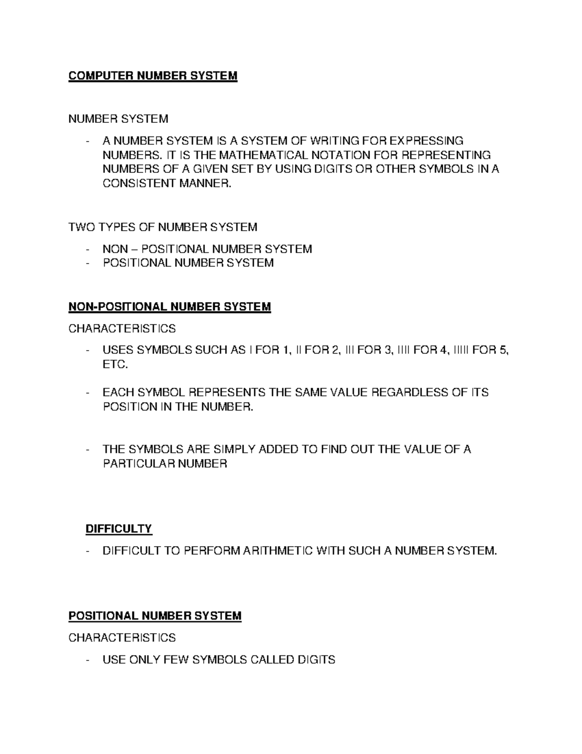 Computer number system computer fundamentals and programming pangsu 