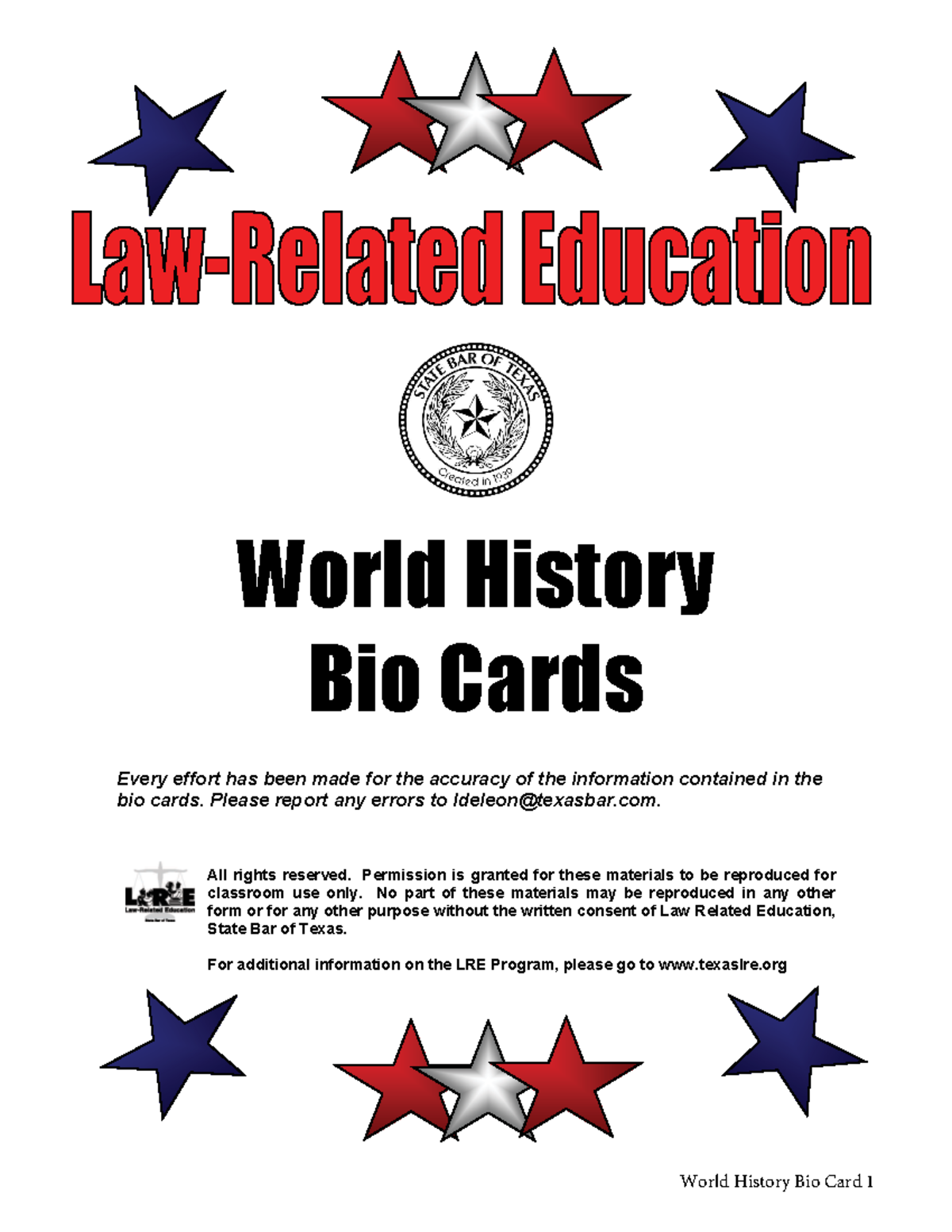 RevisedWorld History Bio Cards World History Bio Cards Every effort