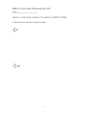 Hw2 - homework - AMS 301 (Spring 2024) Estie Arkin Finite Mathematical ...
