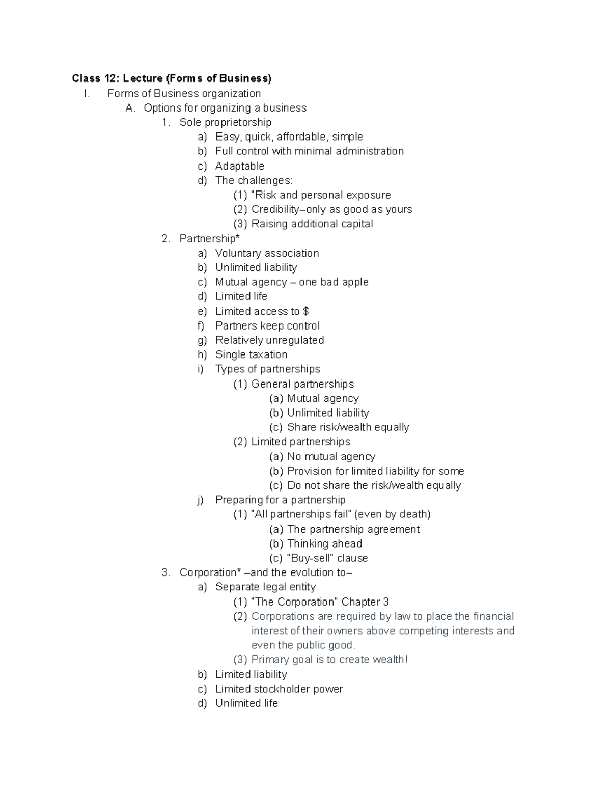 ba-101-study-guide-part-4-class-12-lecture-forms-of-business-i