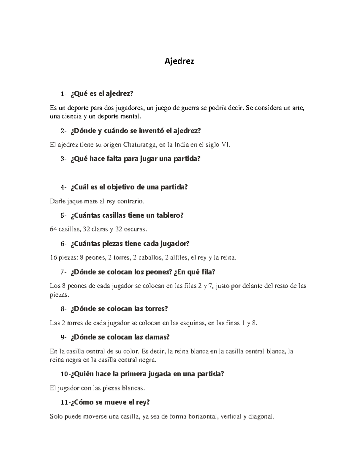 Por qué he perdido 3 partidas de ajedrez? Preguntas, respuestas y  aprendizajes