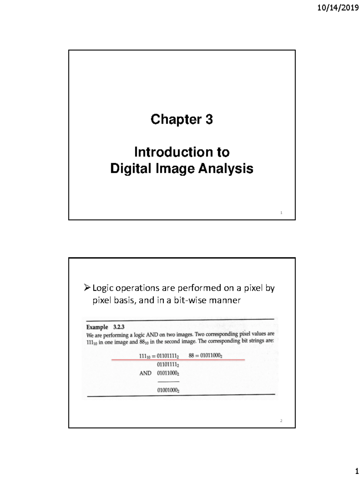 Chapter 3-part2-stud - Lecture notes 3 - Chapter 3 Introduction to ...