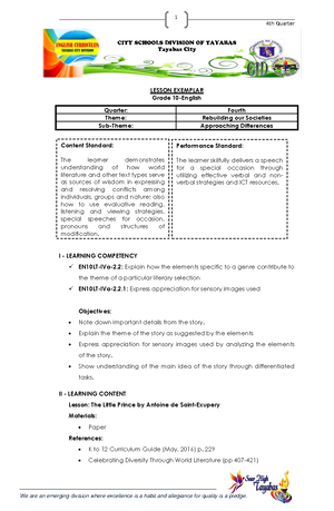 Assignment 2C Matatag - How does the focus on critical thinking and ...