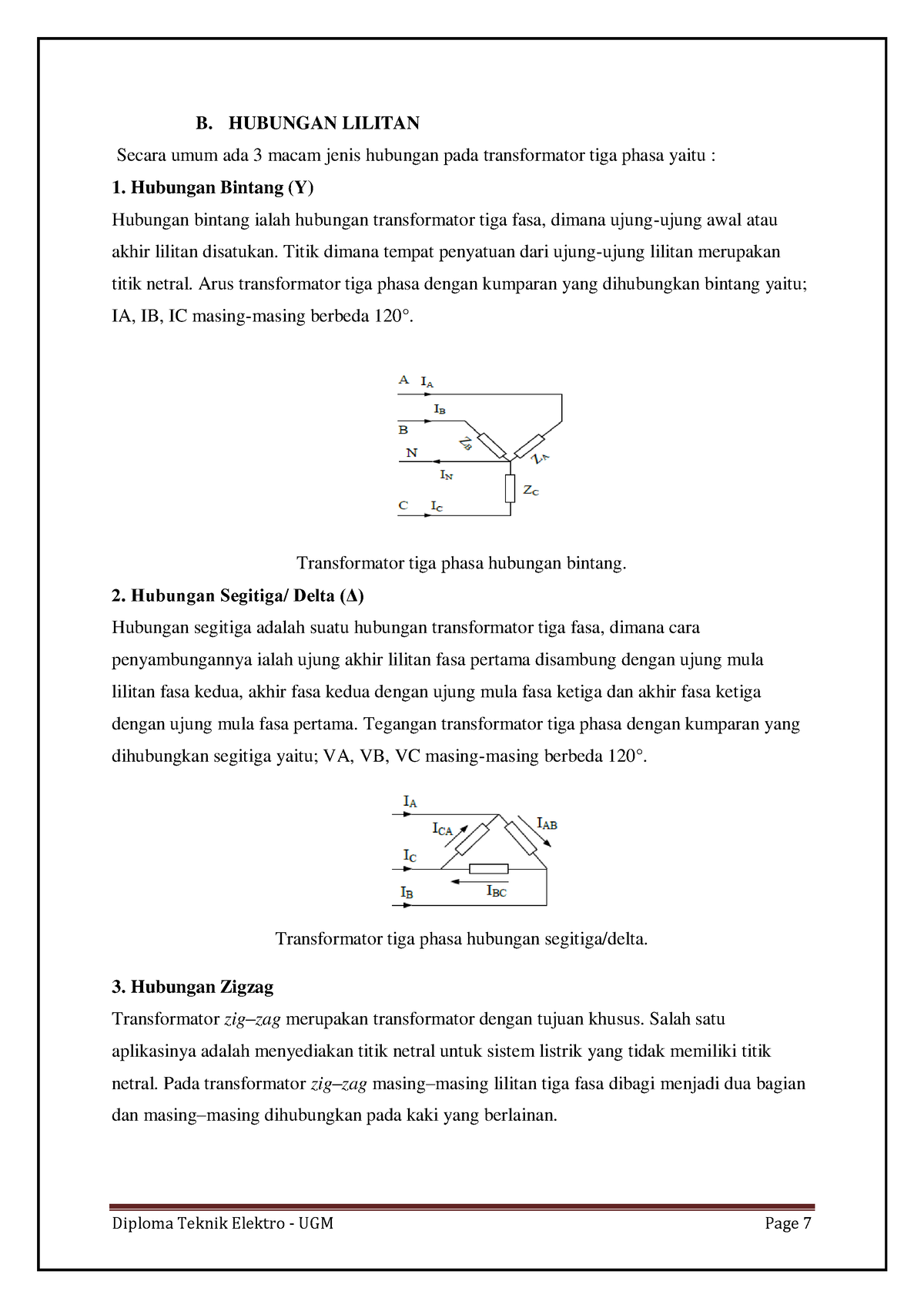 Transformator Daya An22 3 - Diploma Teknik Elektro - UGM Page 7 B ...