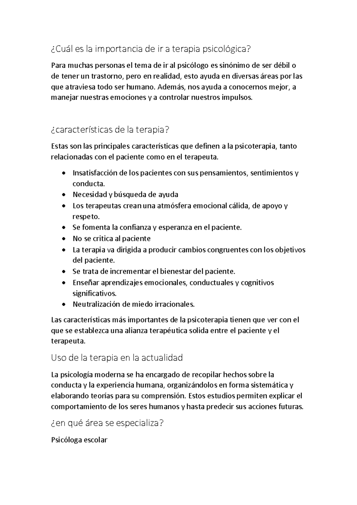 Cuál es la importancia de ir a terapia psicológica - ¿Cuál es la ...