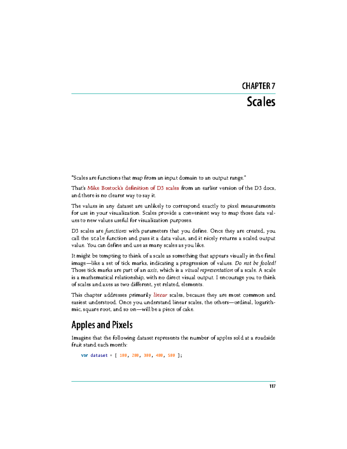 Lab3-Reading - note - CHAPTER 7 Scales “Scales are functions that map ...