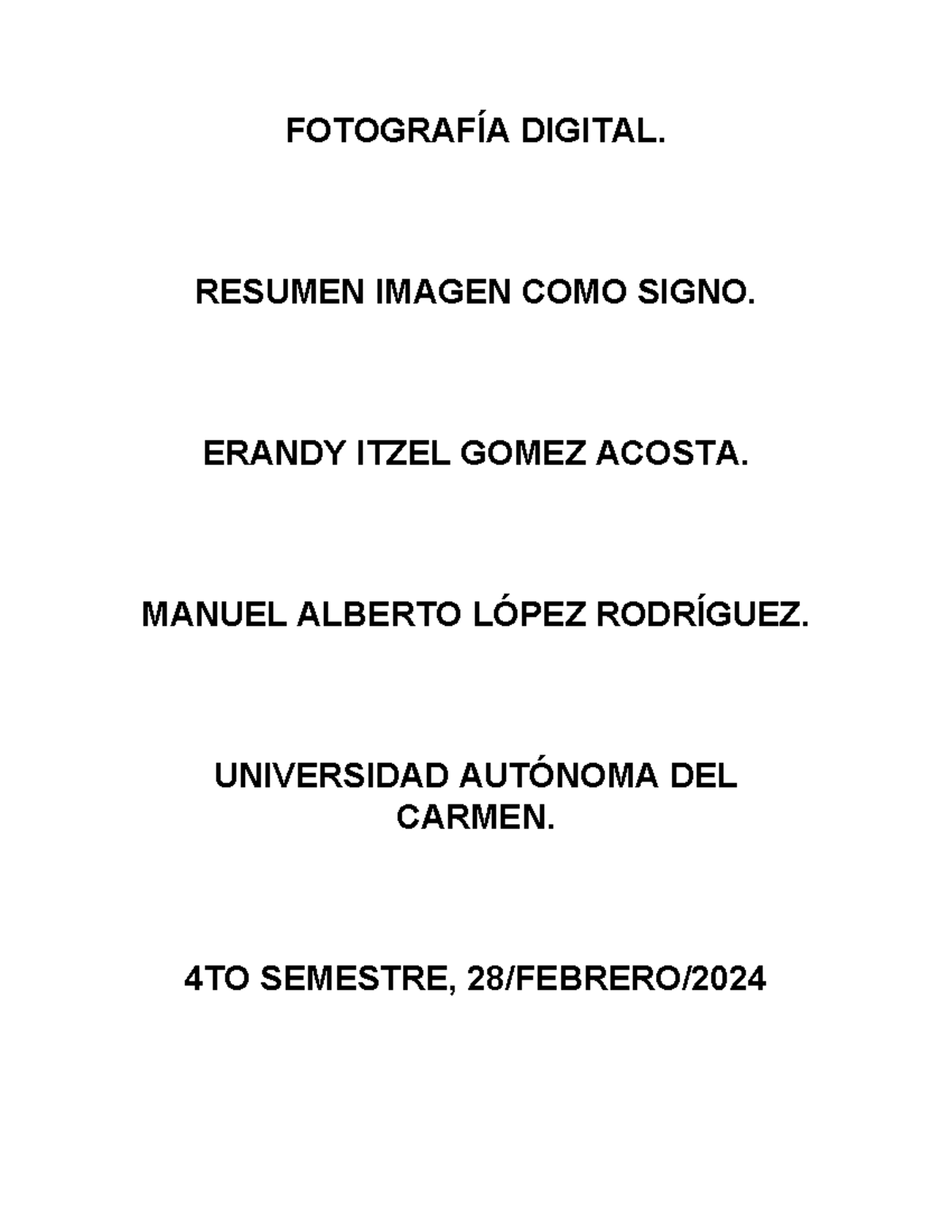 Resumen Imagen COMO Signo - FOTOGRAFÍA DIGITAL. RESUMEN IMAGEN COMO ...