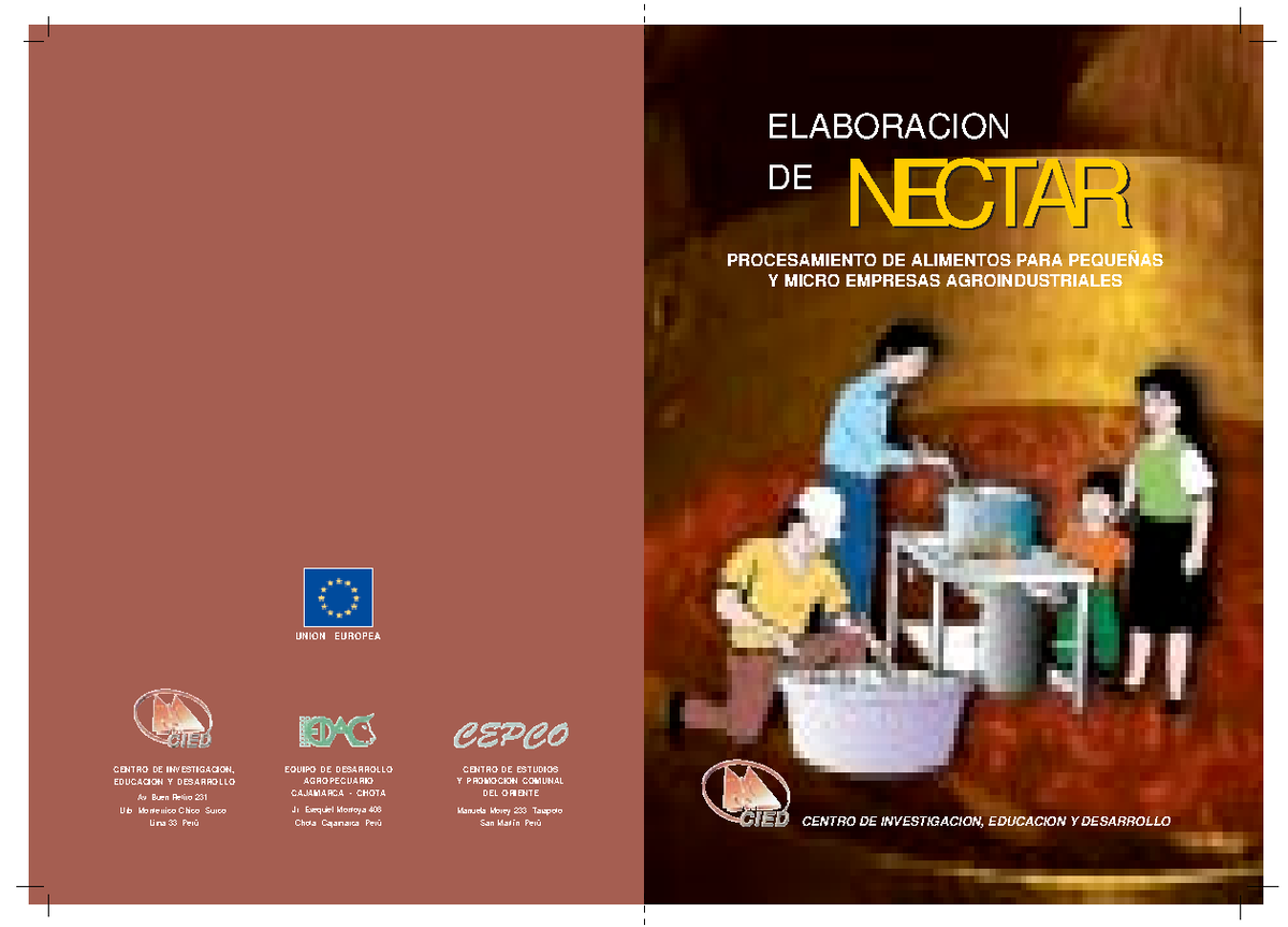 Elaboracion nectar - Apuntes para el desarrolló de la elaboración de