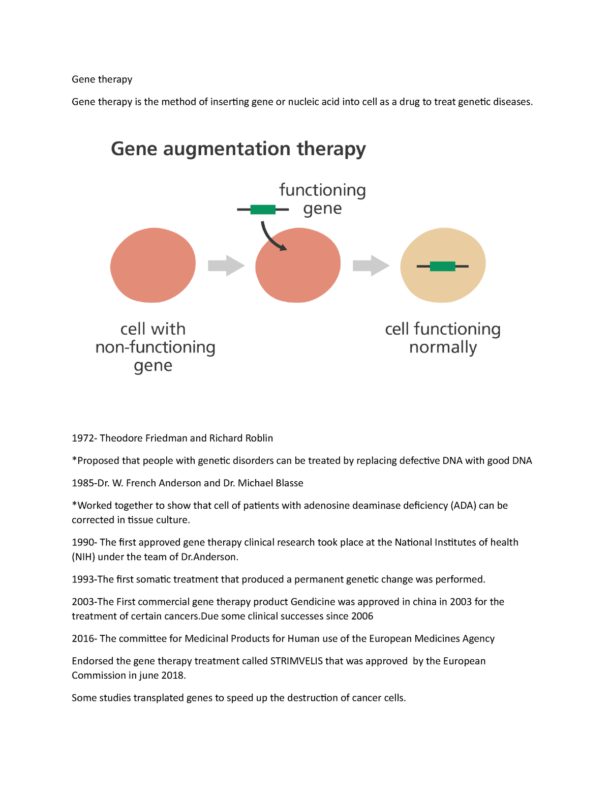 gene therapy argumentative essay