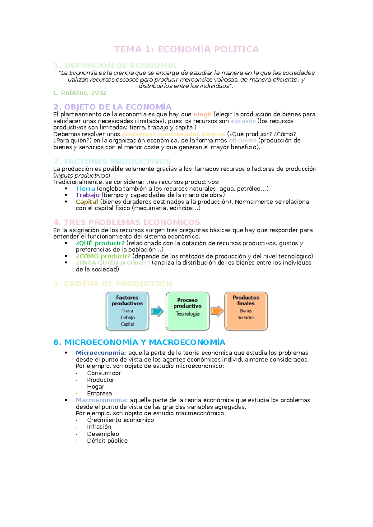 T Econom A Pol Tica Resumen Power Point A Word Con Gr Ficas Y Fotos Tema Econom A