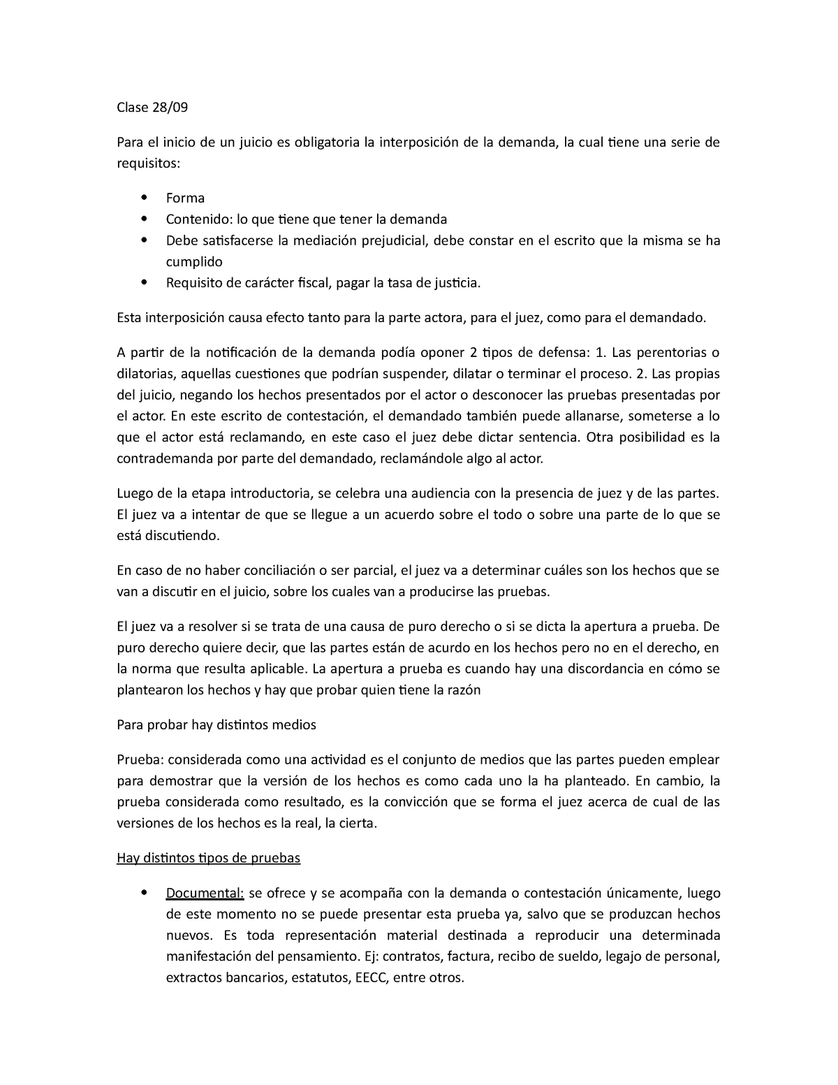 Interposicion De La Demanda Clase Para El Inicio De Un Juicio Es Obligatoria La De La Demanda 6337