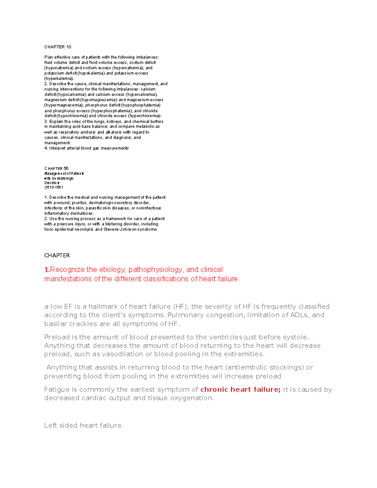 Chapter 10 - notes - CHAPTER 10 Plan effective care of patients with ...