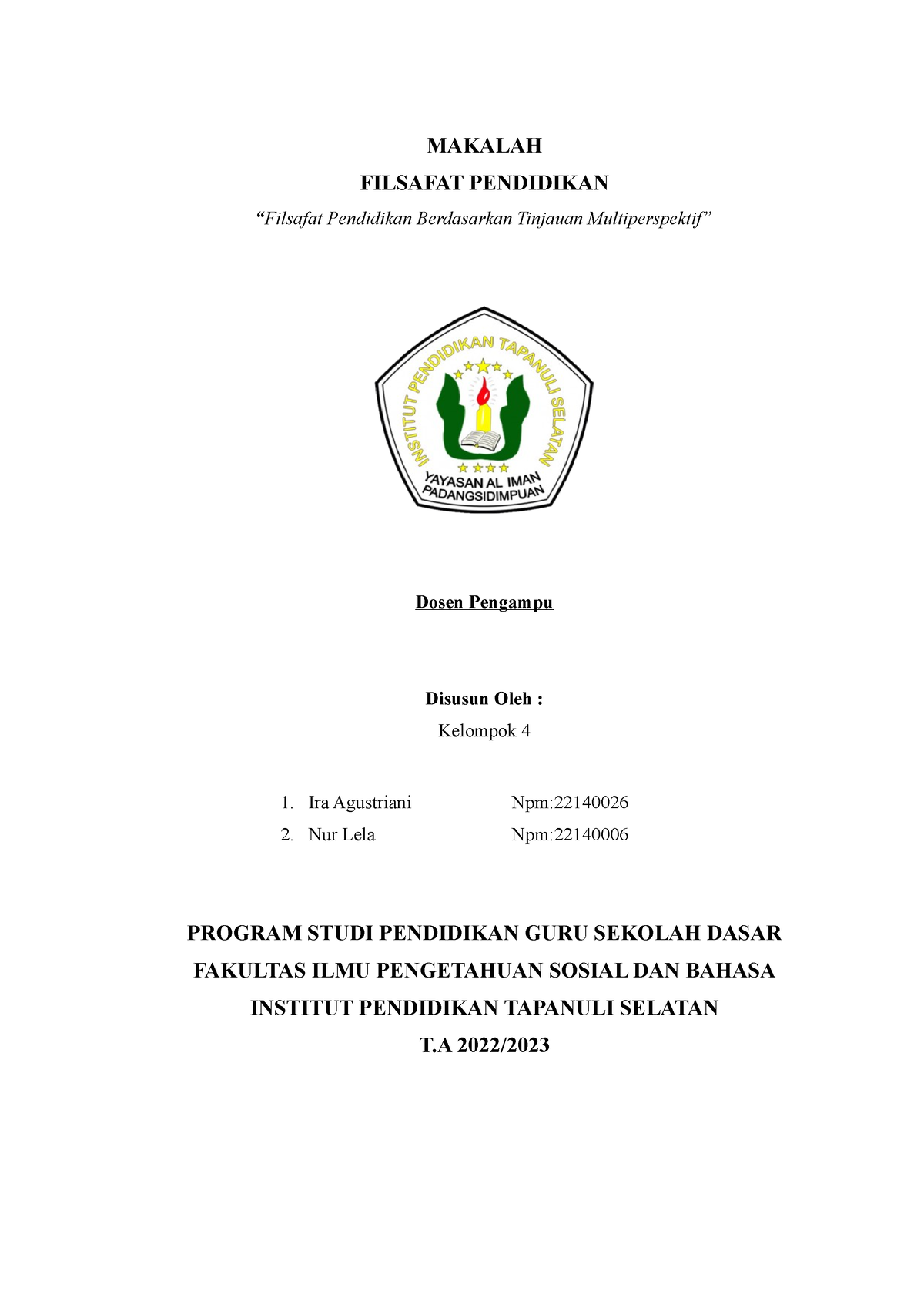 1. Makalah - Filsafat Pendidikan Konsep Filsafat Dan Konsep Filsafat ...