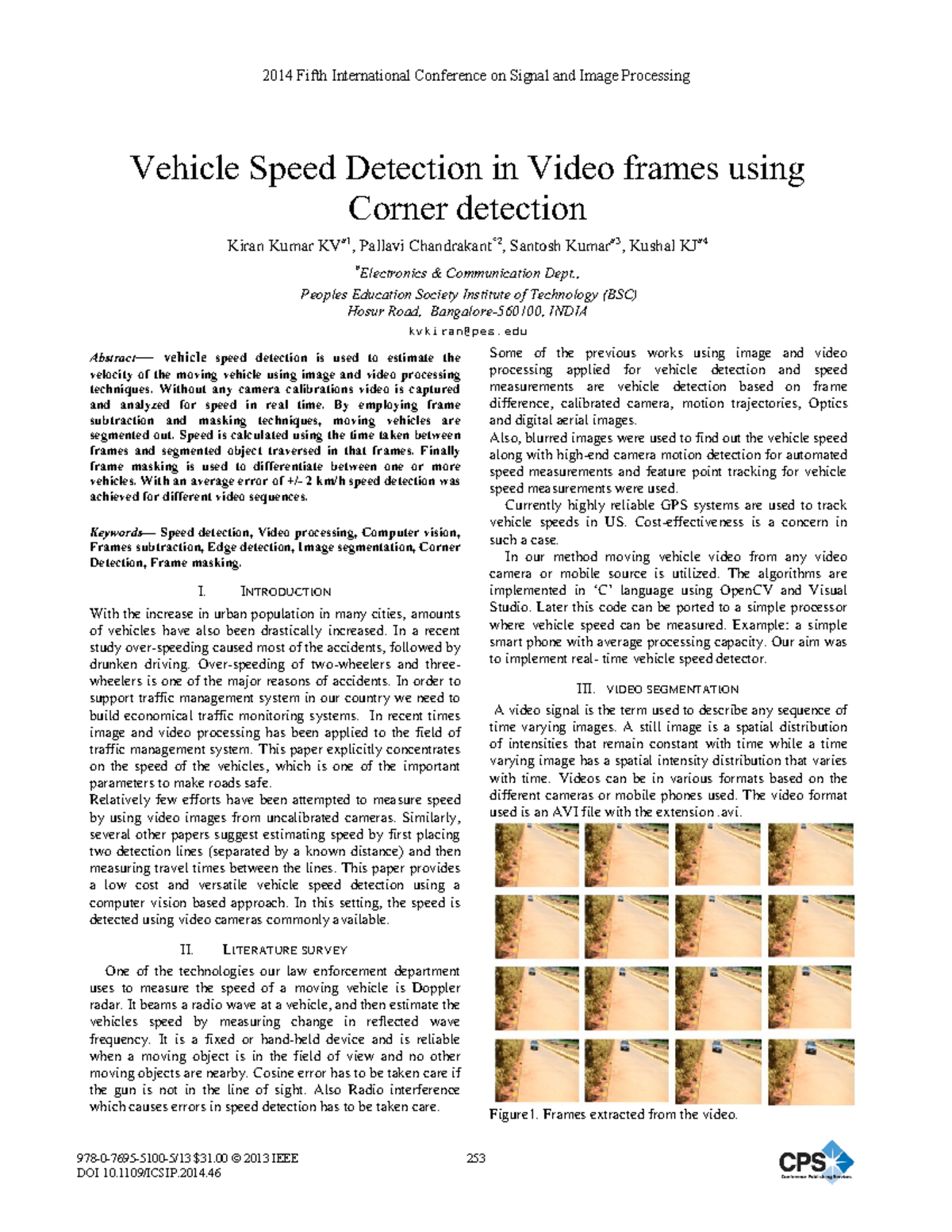 Vehicle detection without camera calibration - Vehicle Speed Detection ...