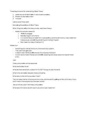 Chapter 3 social work - Notes - Chapter 3 – Social Work Theories ...