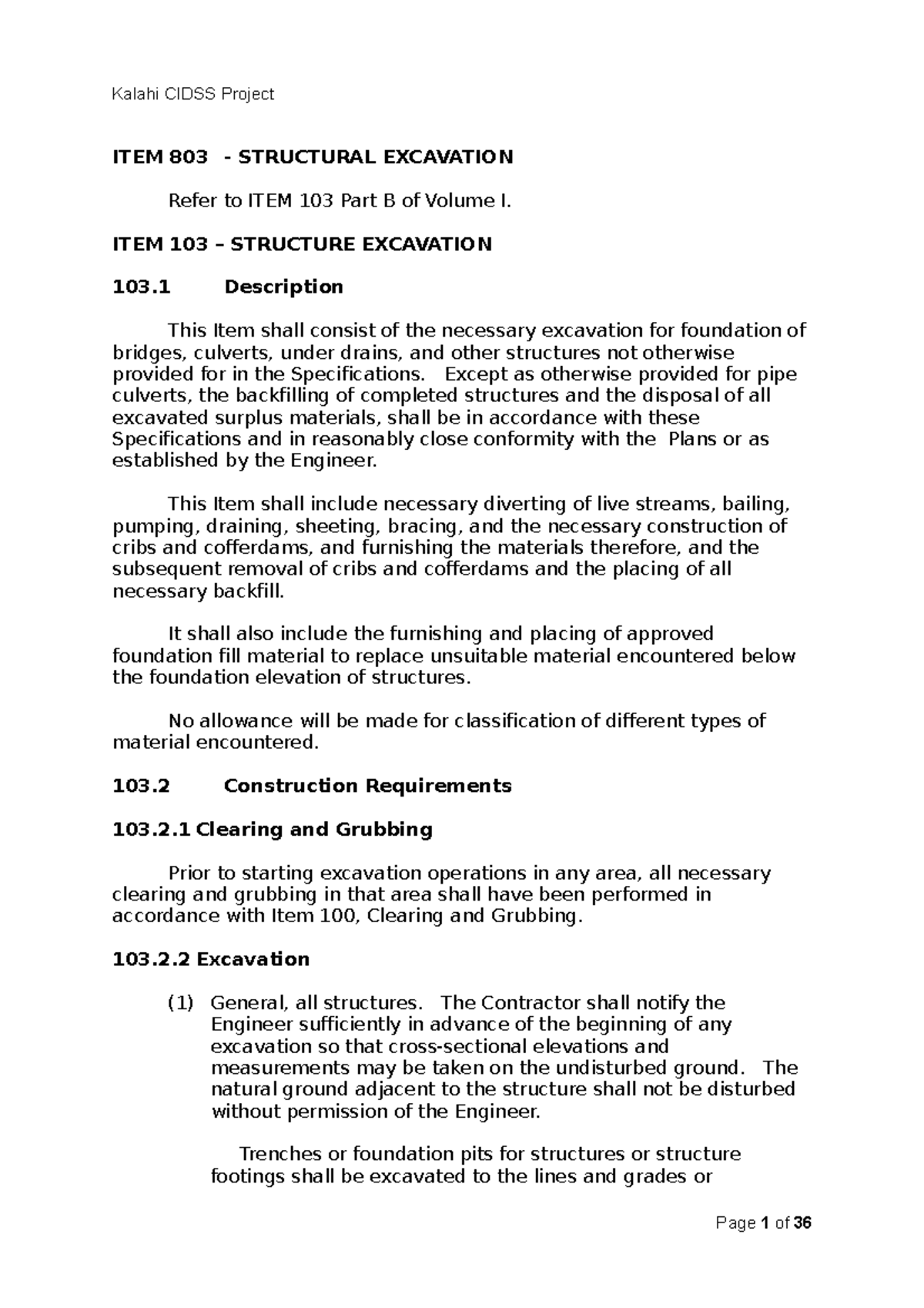 Abad San tos Public Audio System Especification - ITEM 803 - STRUCTURAL ...