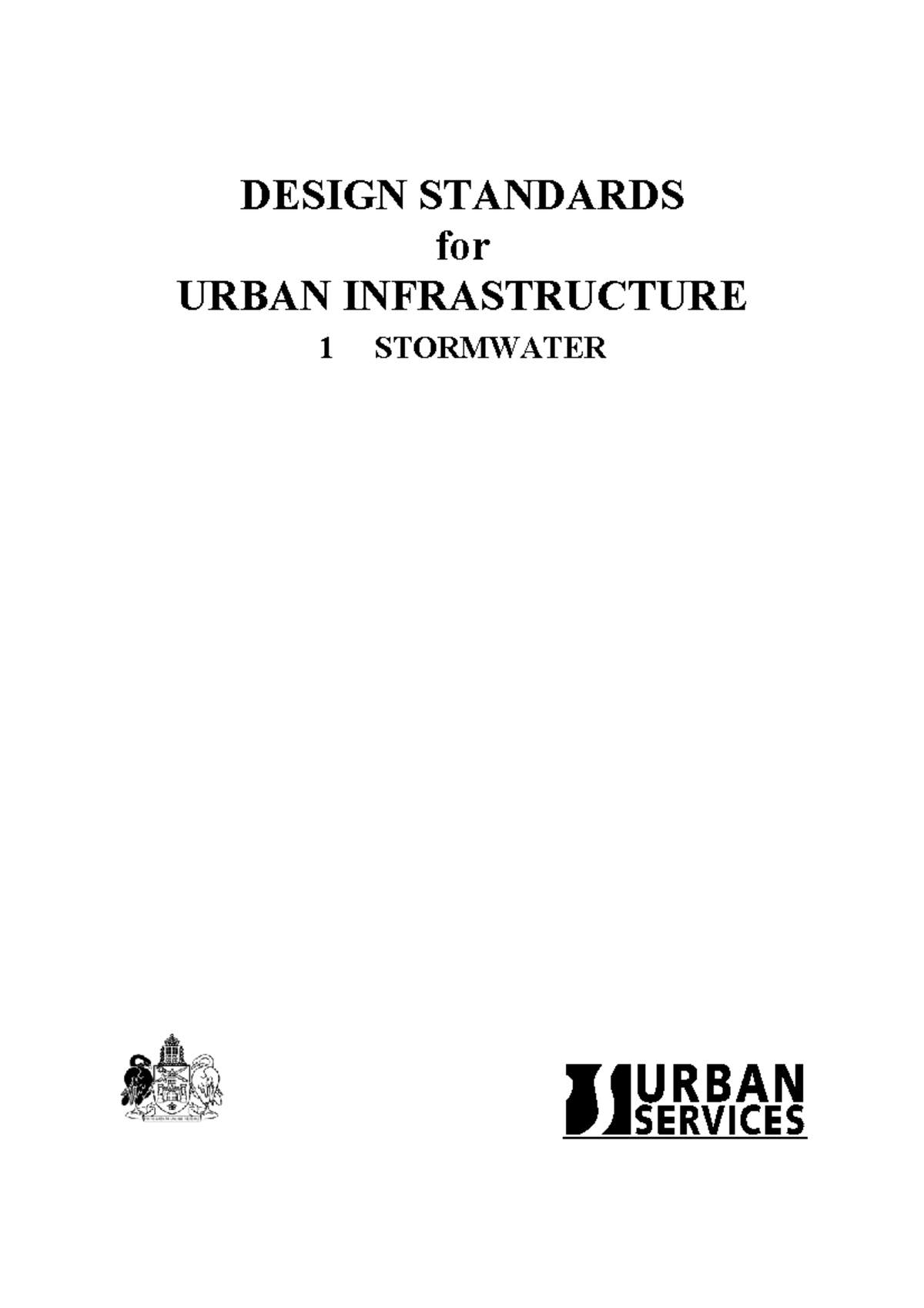 Storm water Lecture - DESIGN STANDARDS for URBAN INFRASTRUCTURE 1 ...