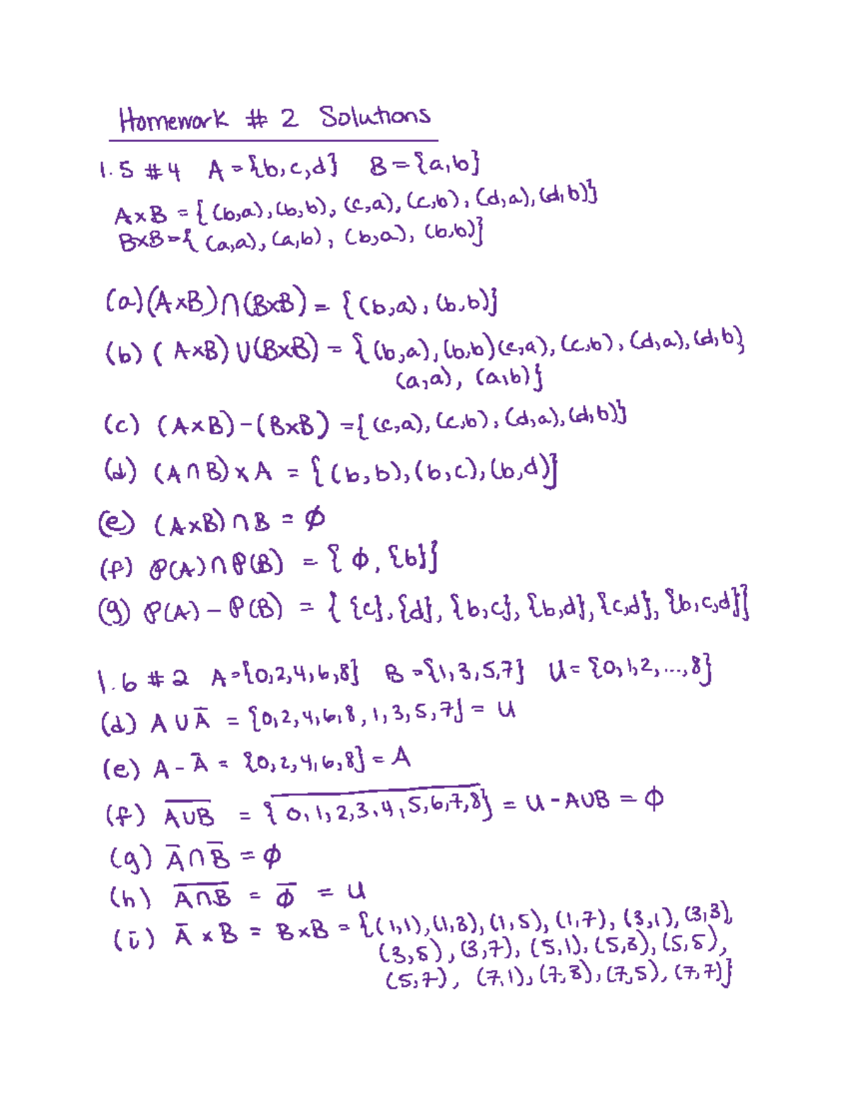 Homework 2 Solutions - HomeworkH 2Solutions 1 5 4 A B C D B A B Ax B Cb ...