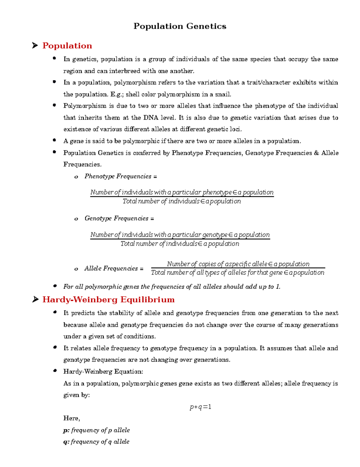 research paper population genetics