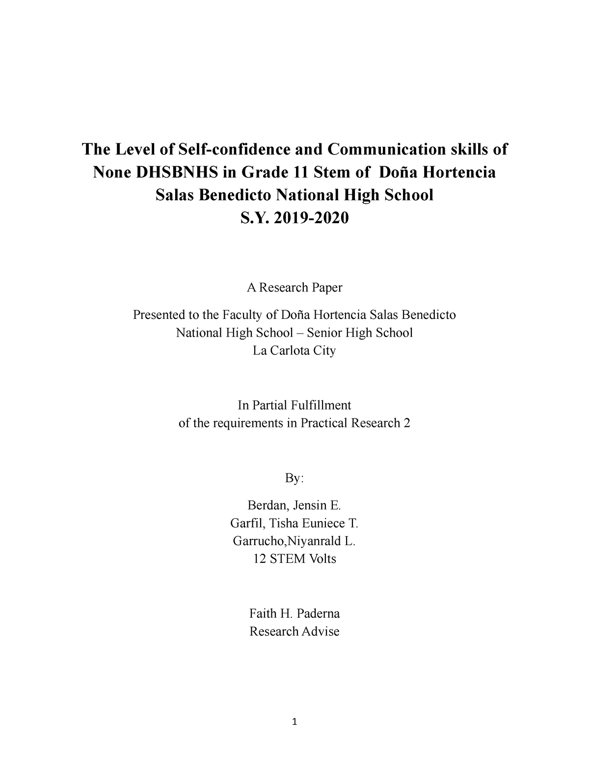 research-final-nagid-the-level-of-self-confidence-and-communication