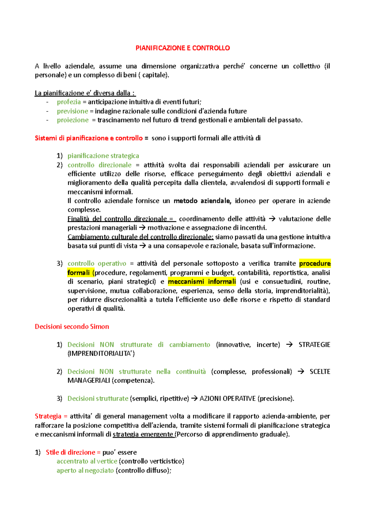 Esame analisi dei costi 22 dicembre 2021 - PIANIFICAZIONE E CONTROLLO A ...