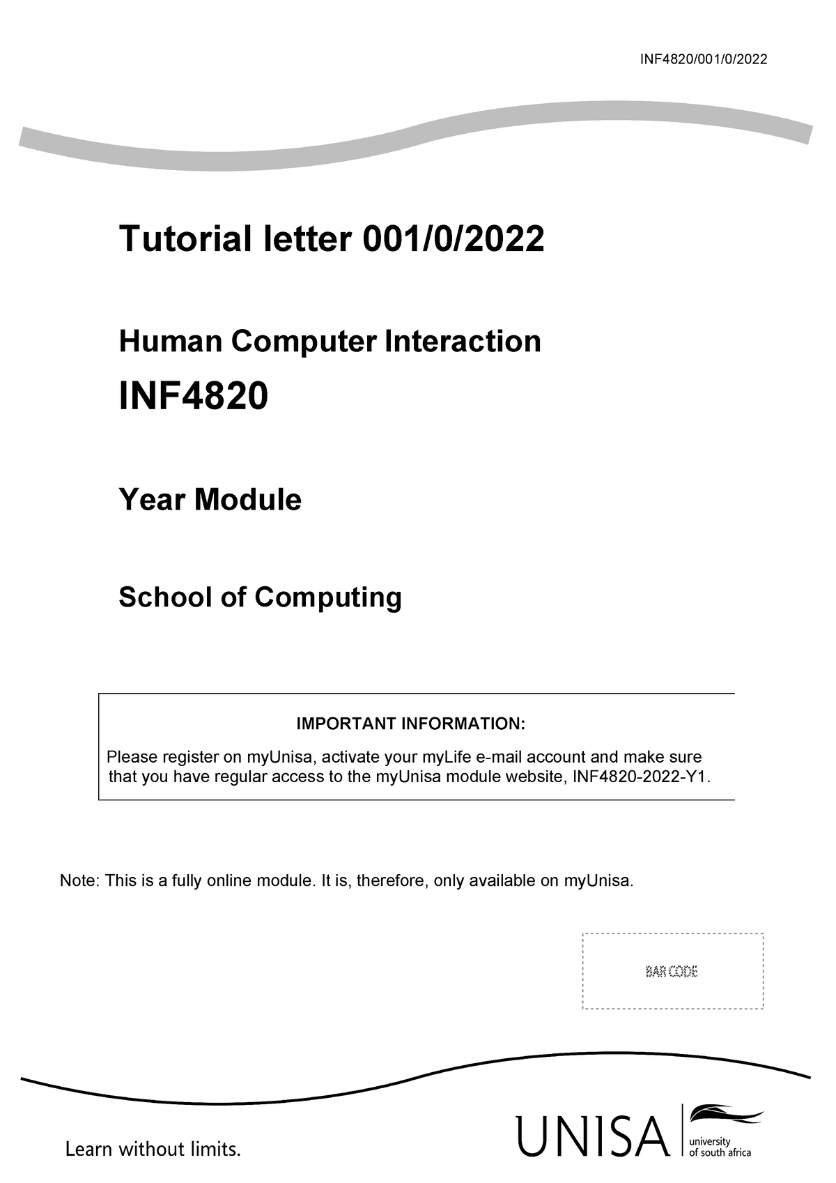 Assignment 1 - INF4820 2022 TL 001 0 B - INF4820/001/0/ Tutorial Letter ...