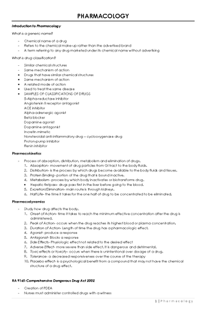 NCMA216 Drug Study - Using the Drug Handbook: Search for the Assigned ...
