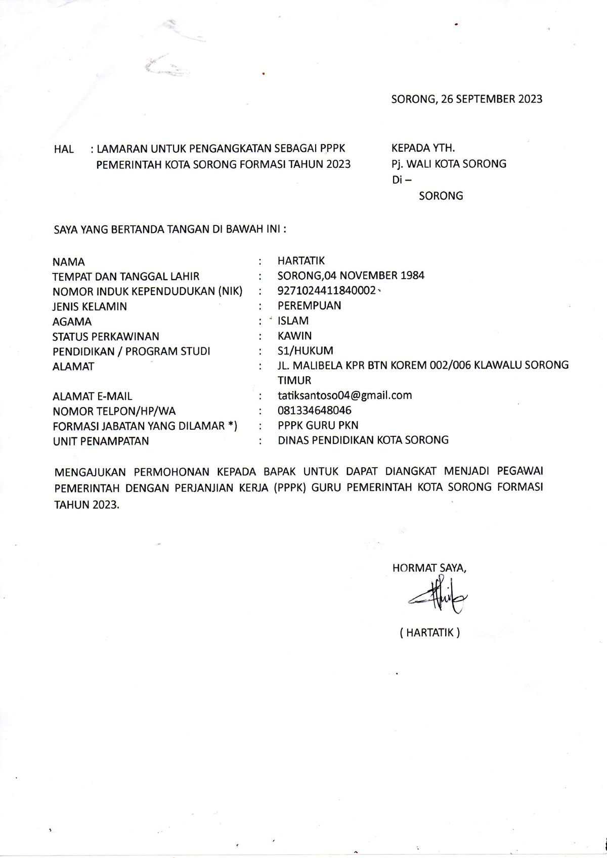 Surat Lamaran Kerja - Please - Tujuan Penulisan Dan Mengatasi Rendahnya ...