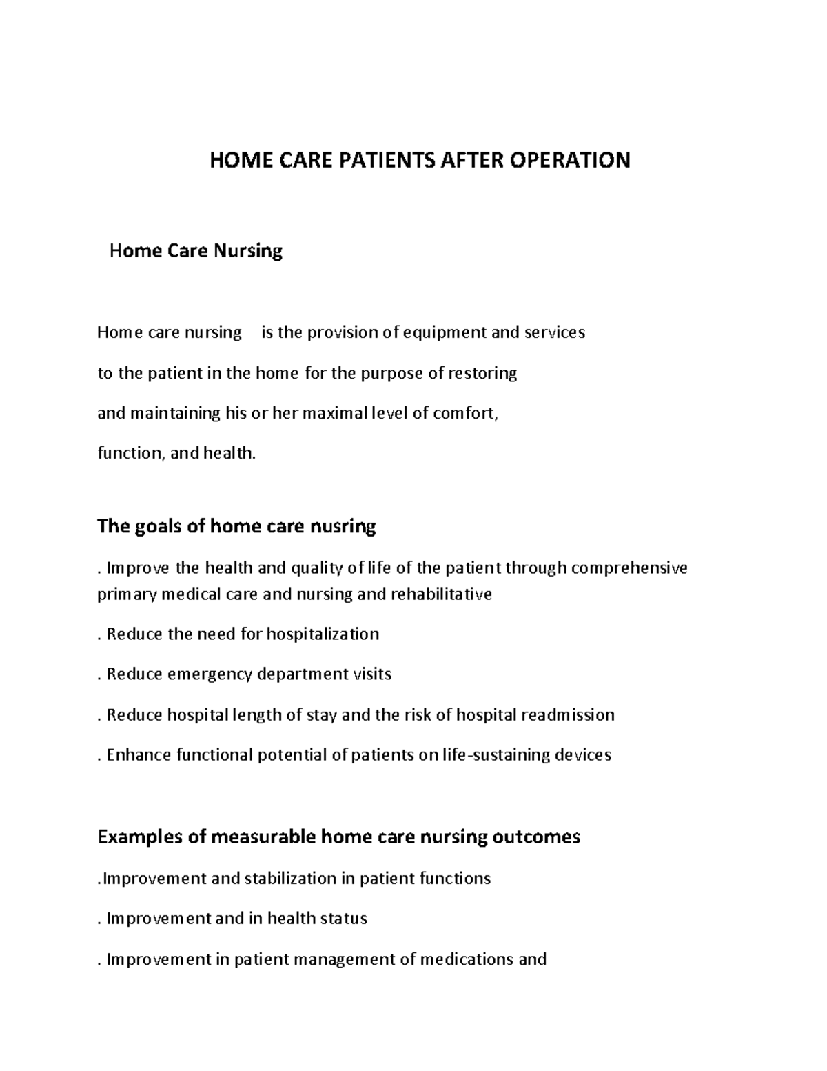Nurse home care how to take care of pt in home - HOME CARE PATIENTS ...