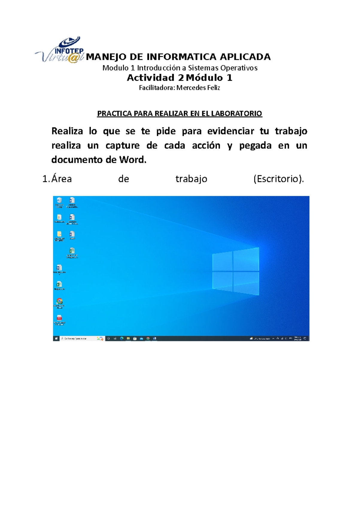 Actividad 4 Modulo 1 Entorno De Windows Manejo De Informatica