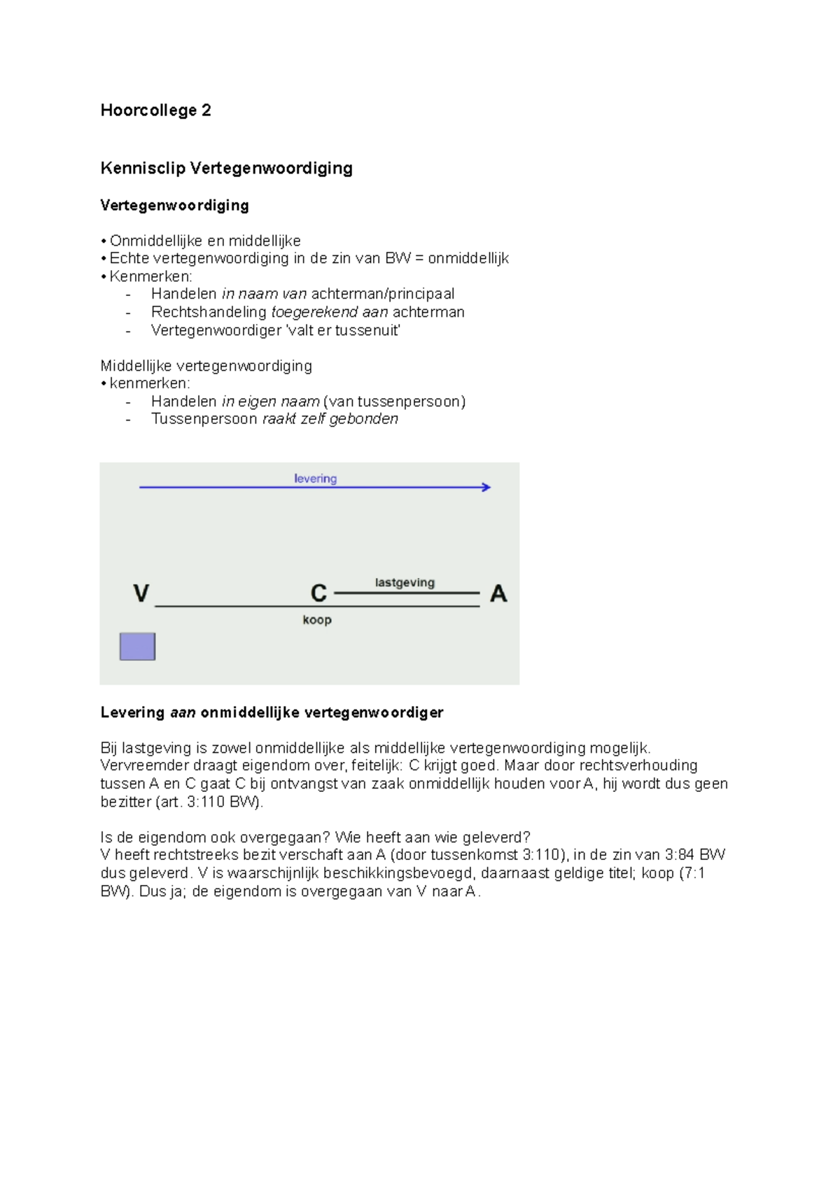 Goederenrecht - Hoorcollege 2 Week 2 - Hoorcollege 2 Kennisclip ...