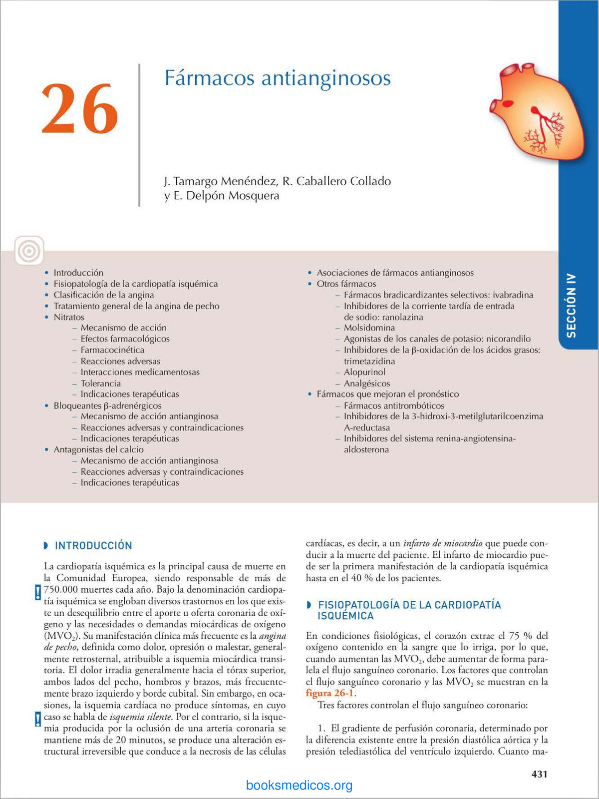 Cap 26 Farmaco II - •• ####### Fármacos Antianginosos J. Tamargo ...