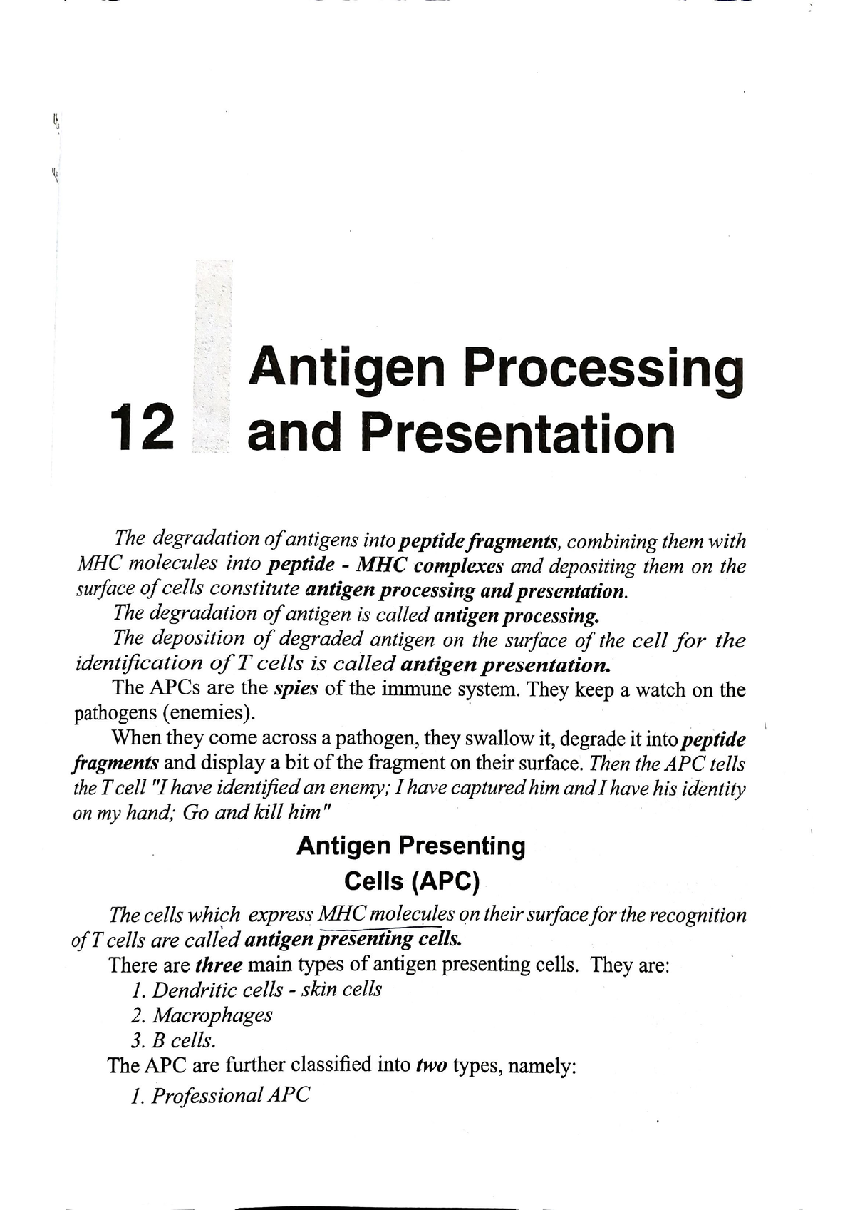 Antigen Processing And Presentation - Environmental Biology, Forest ...