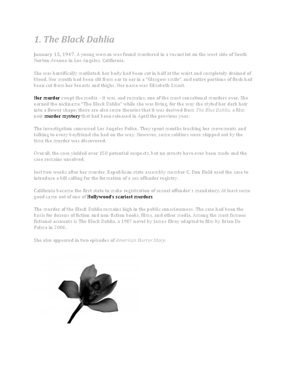 Newly Discovered Black Dahlia Photos Shake Up Case - 2n44qy2