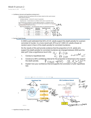 Stats Week 8 Statistical Inference - Stats 10 - UCLA - Studocu