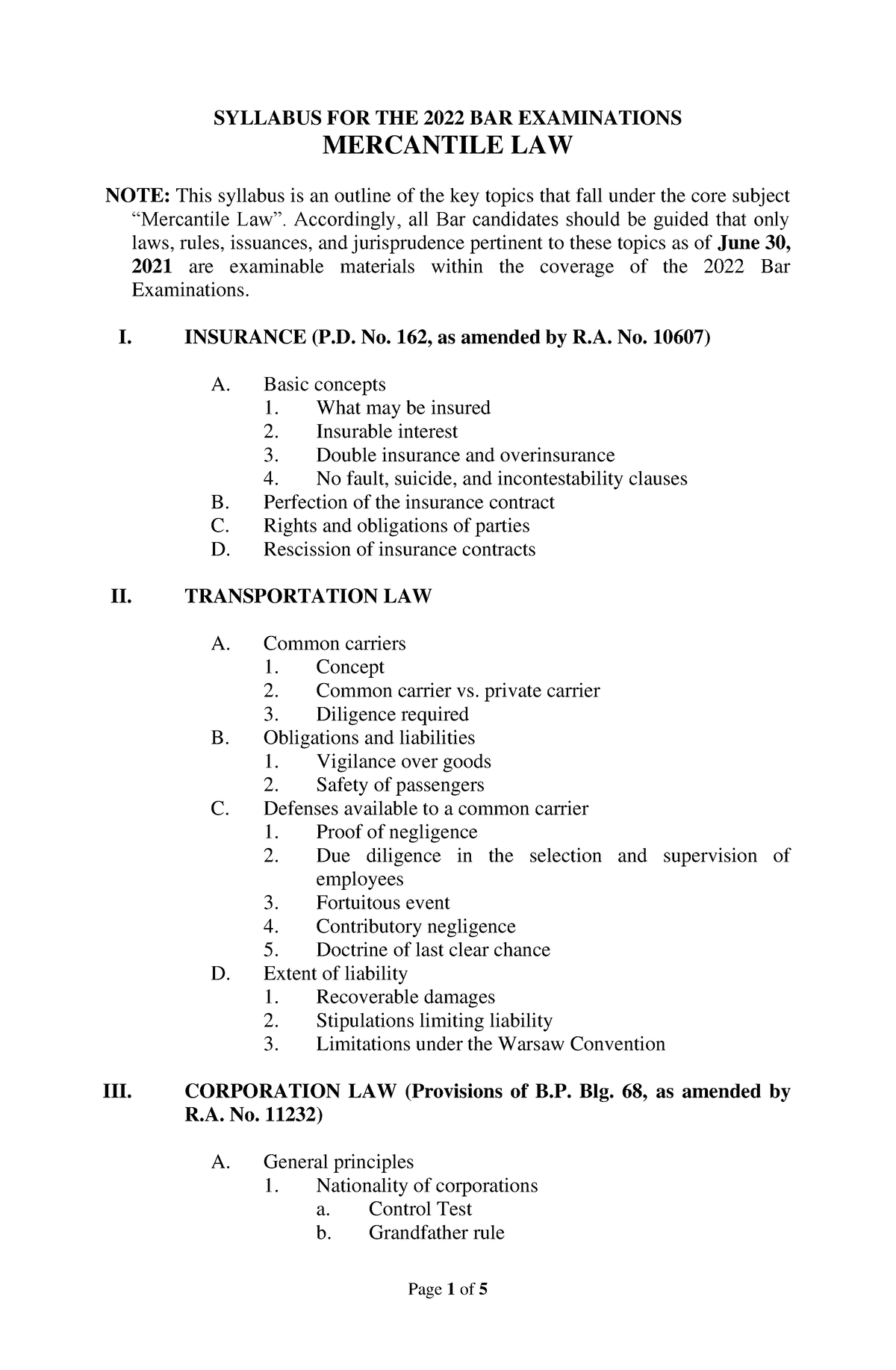 commercial-law-syllabus-for-the-2022-bar-examinations-syllabus-for