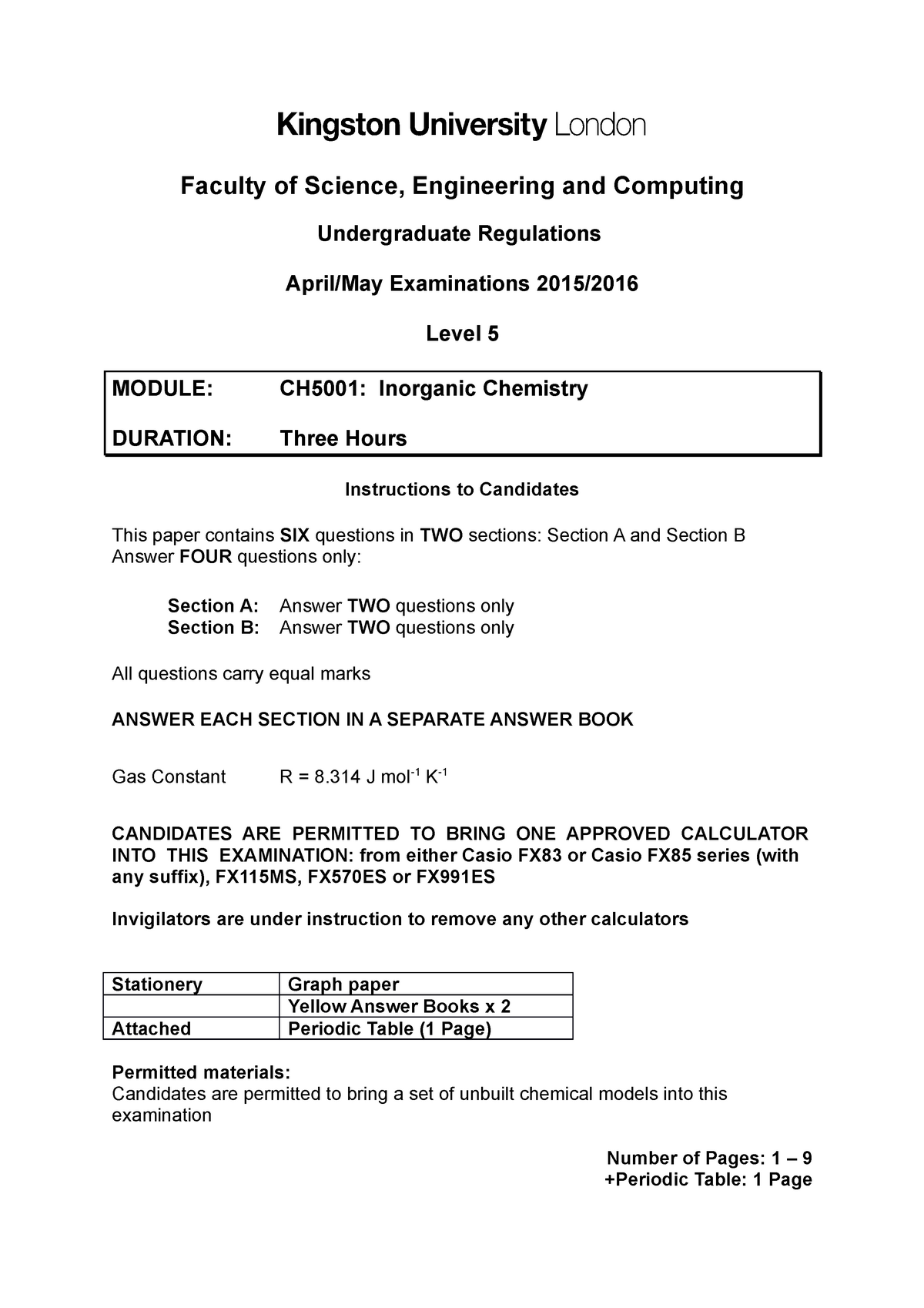 inorganic chemistry thesis