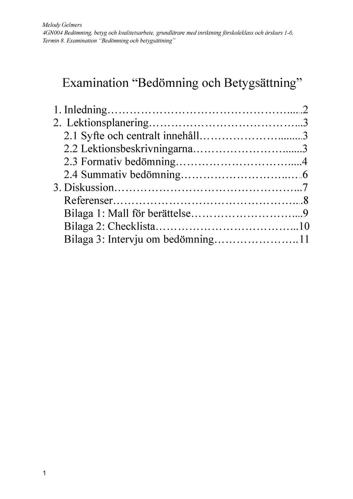 Hemtentamen Bedömning Och Betygsättning 2021 4GN004 - 4GN004 Bedömning ...