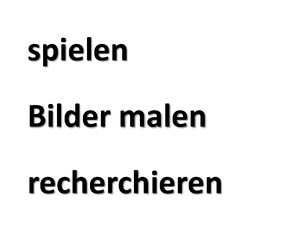 Wortfeld sagen gehen machen oder tun - Wortfeld abstreiten andeuten ...