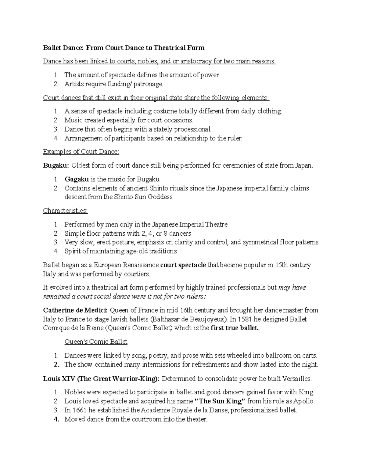 Week 4 InstructorJenniferMorley Ballet Dance From Court Dance to