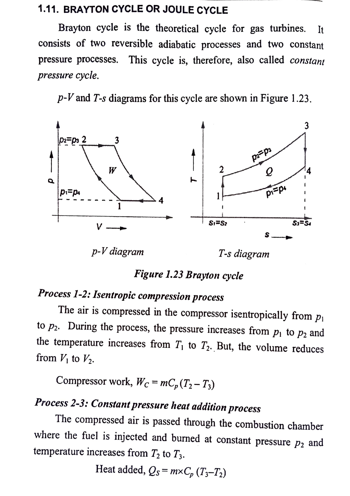 Brayton Or Joule Cycle-Thermal Engineering - BRAYTON CYCLE OR JOULE ...