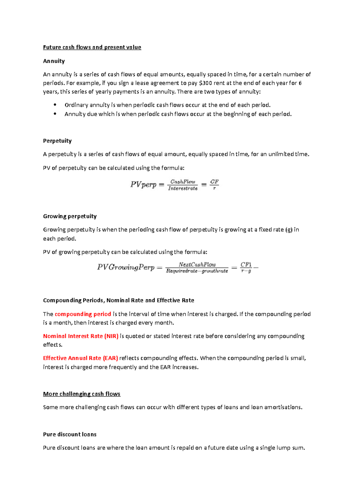 3. Valuation of future cash flows–The Time Value of Money (TVM ...