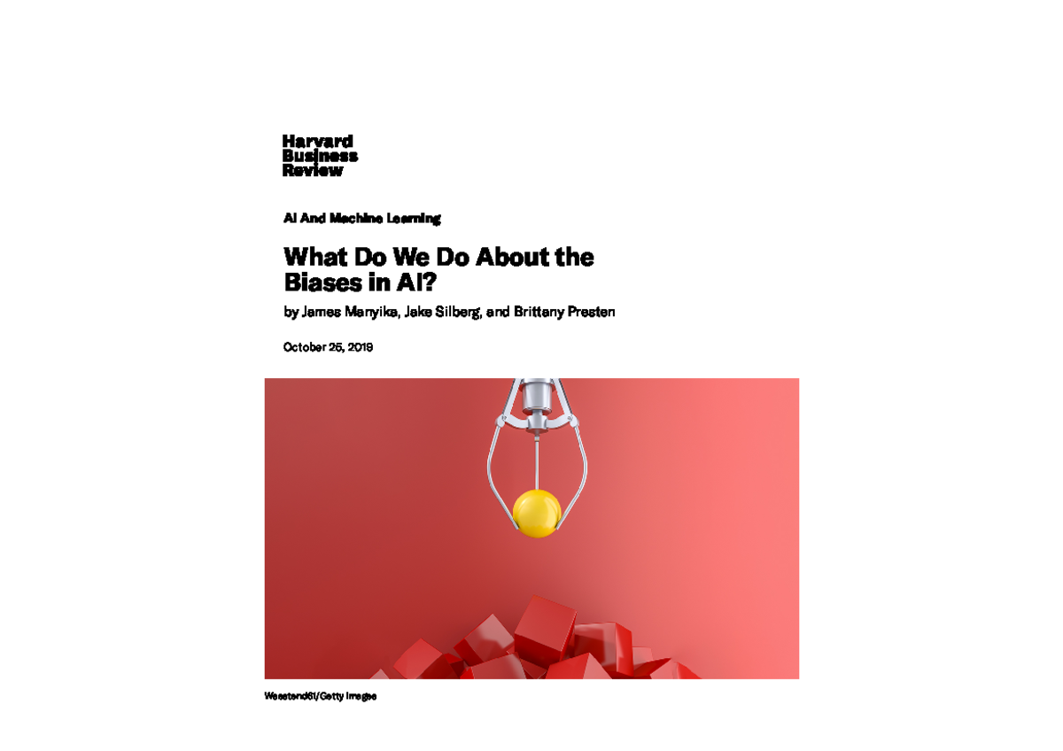 What Do We Do About The Biases In Ai