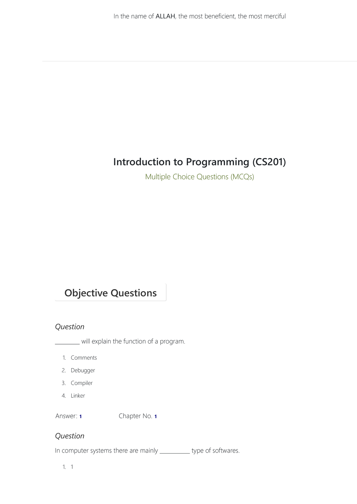 1 CS 201 Introduction to C (2) Debzani Deb. 2 Overview C Arithmetic  Expressions Formatting Numbers in Program Output Interactive Mode, Batch  Mode, and. - ppt download