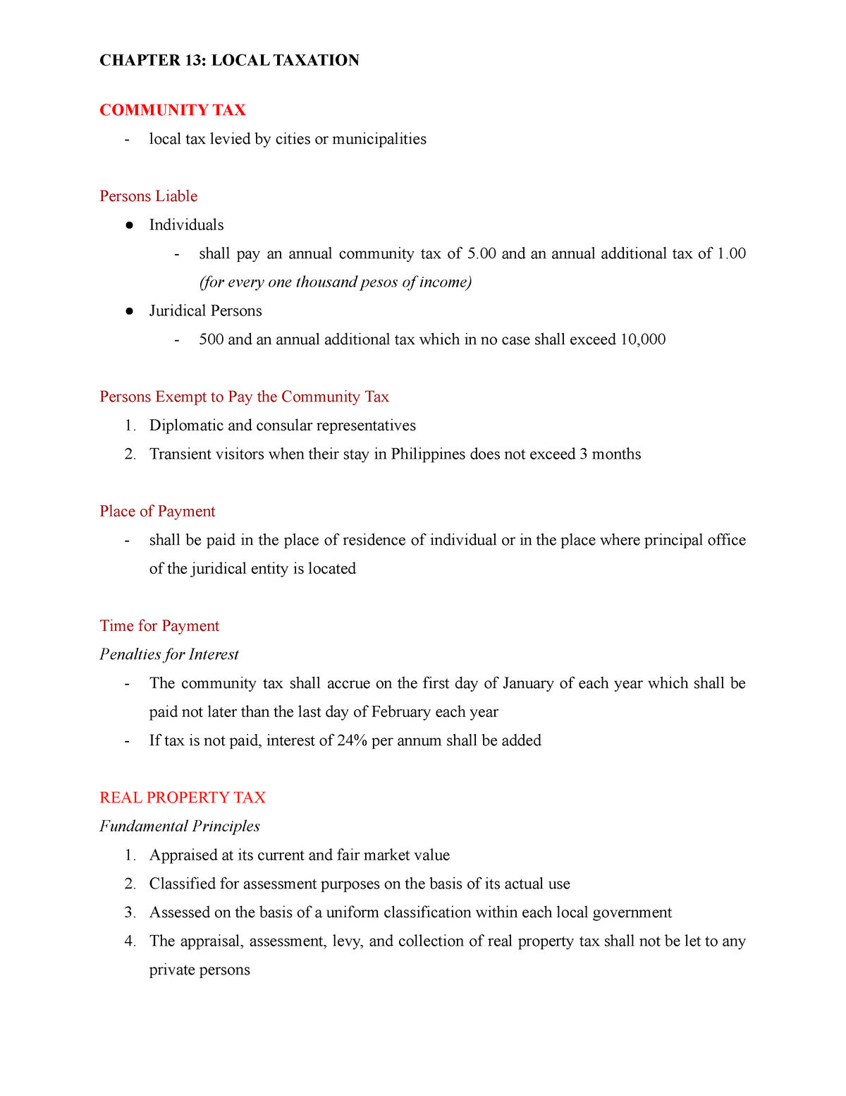 Chapter 13 - Local Taxation - COMMUNITY TAX Local Tax Levied By Cities ...